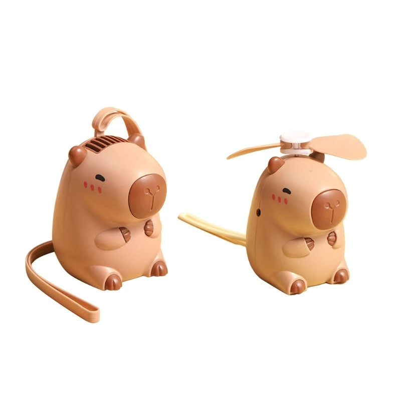 

Cartoon USB Fan Capybara Fan Convenient Travel Fan Lightweight Fan Dropship