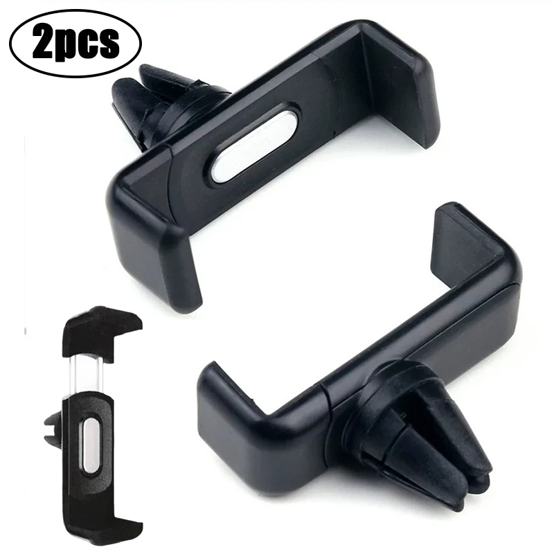 

1/2pcs Car Mini Phone Holder Air Vent Mount 360 Degree Rotatable Simple Navigation Bracket Universal Auto Phone Stand