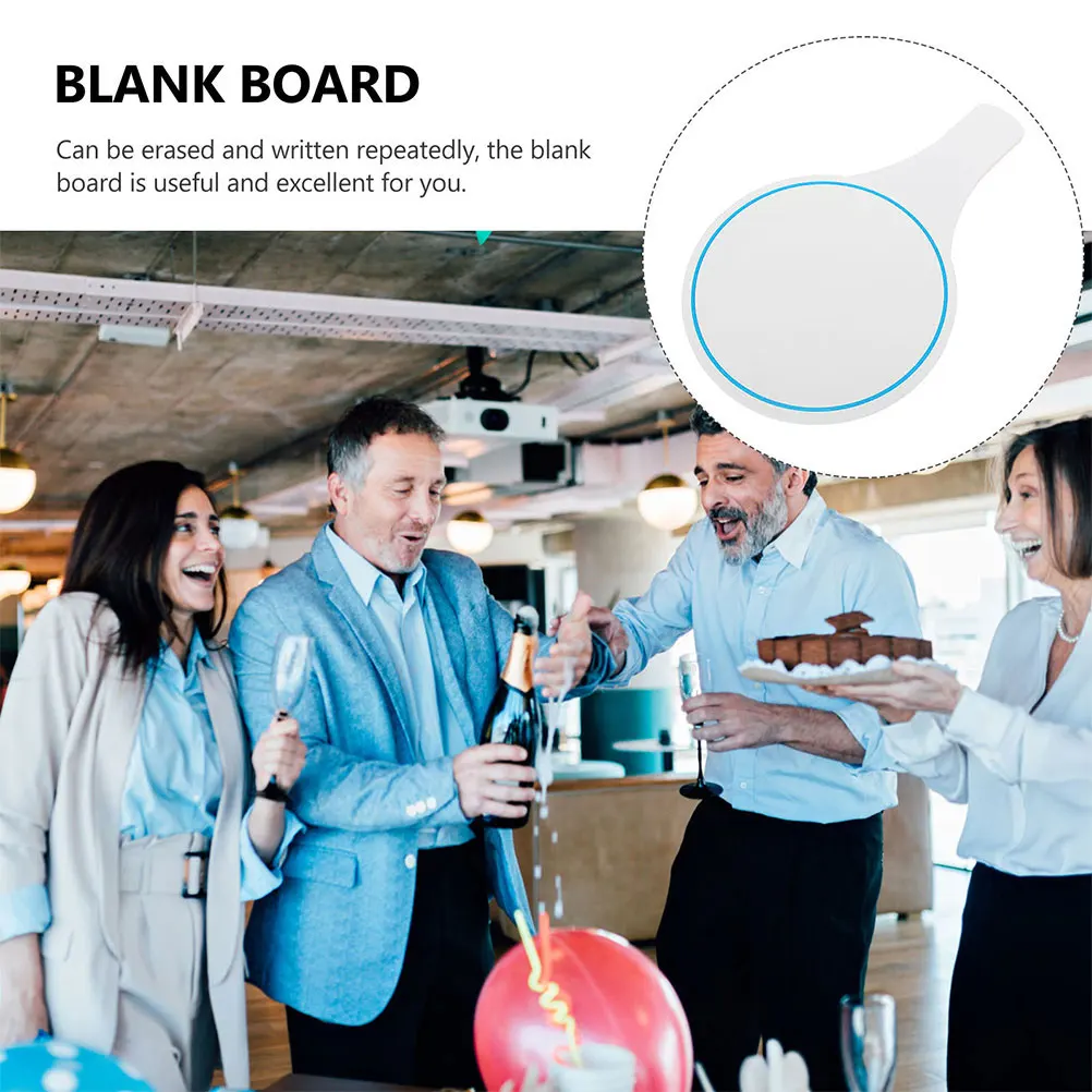 

2pcs Scoreboard Voting Paddle Dry Erase Answer Poster Foam Auction Handheld Child White Boards Marker Erasable Reusable