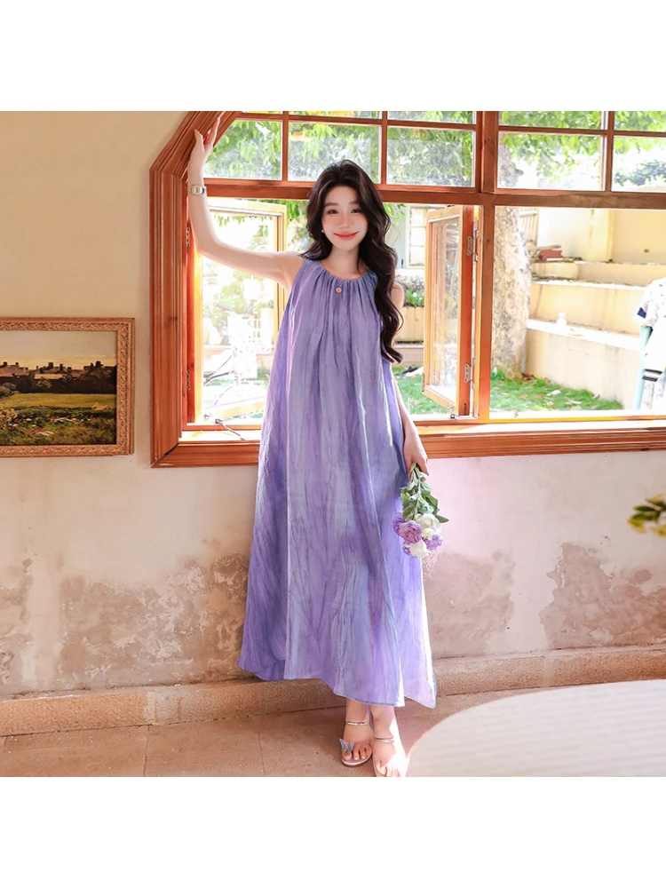 Kleider, ärmellos, für Damen, Hochzeit, Zivil, Sommer, Chiffon, leicht, Spaghettiträger, Neckholder, Ausschnitt, ausgehöhlt, zum Binden, seitlicher Schlitz