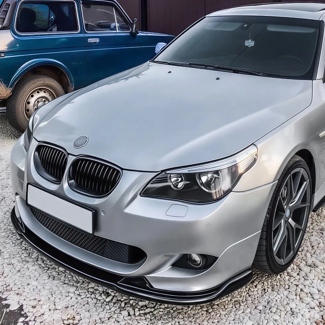 Picture 7: Front Bumper Lip For BMW 5 Series E60 E61 M5 2005-2010 Deflector Splitter Trim Tuning Accessories Spoiler Air Dam Styling Refit
