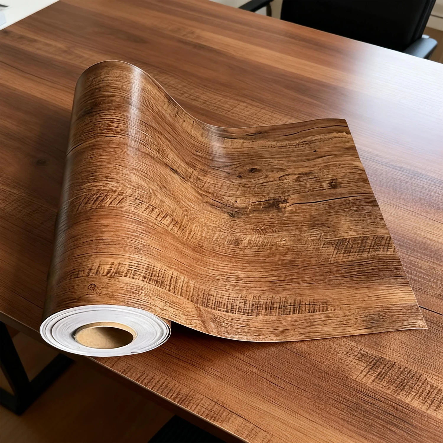 

Черная самоклеящаяся ПВХ-пленка с текстурой дерева для мебели, кухонных шкафов, виниловые обои для кухни