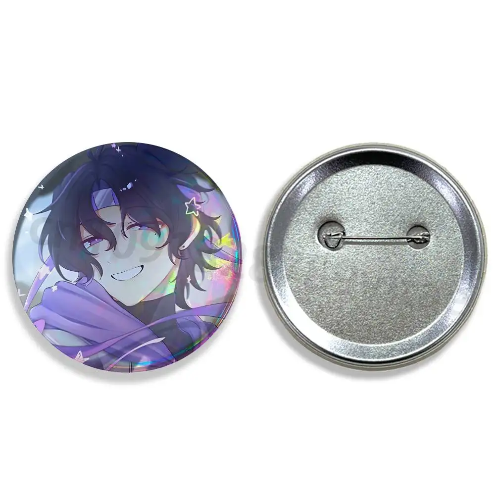 W-Wifie Cartoon Anime 25mm 75mm 44mm 58mm 32m Coin Badges Personalized Handmade Round Brooches Pins Accessory