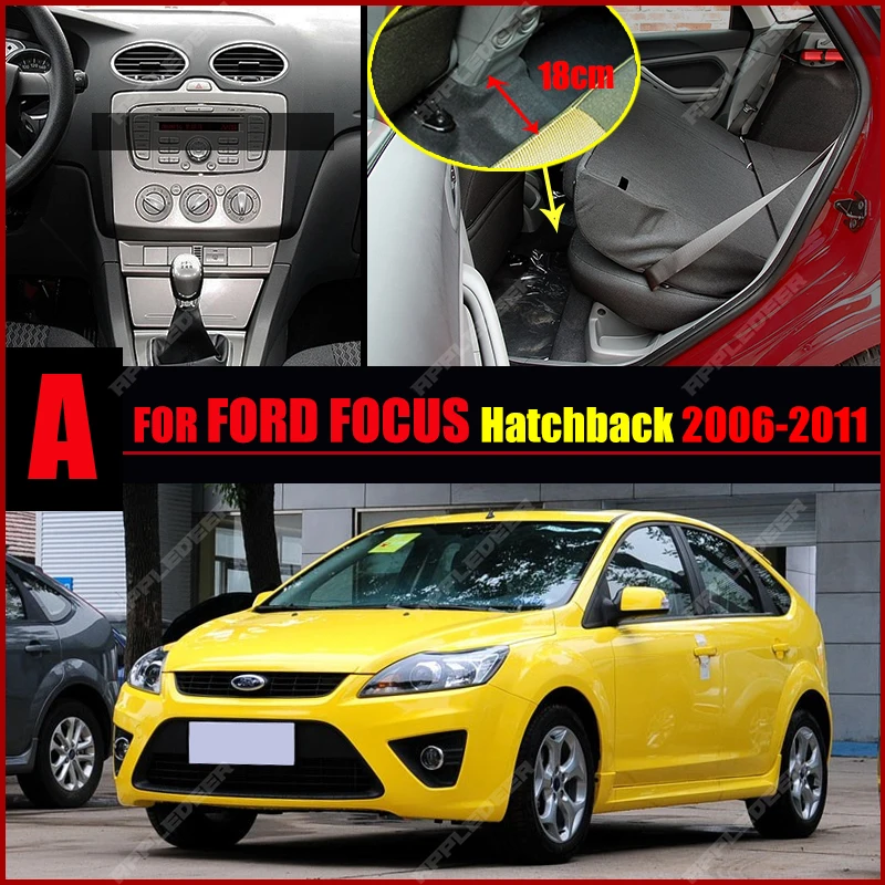 Car Floor Mats For Ford Focus 2004-2011 2010 2009 2008 2007 2006 2005 Custom Auto Foot Pads Carpet Cover Interior Accessories