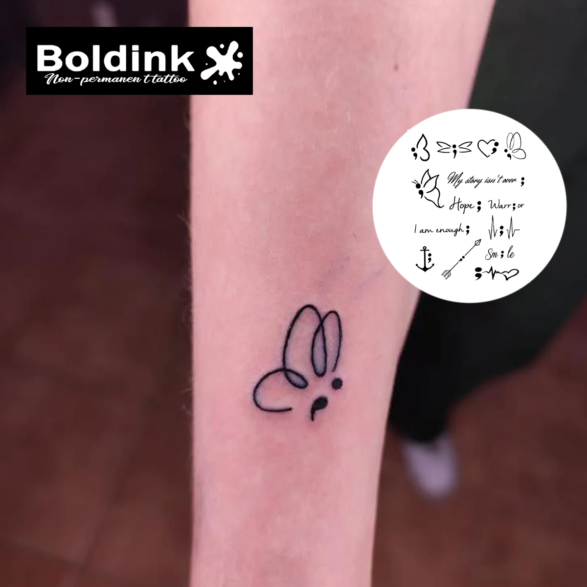 Hope & Healing Temporary Tattoo,Lasts To 15 Days New Technology Magic Waterproof Semi Permanent Sticker.