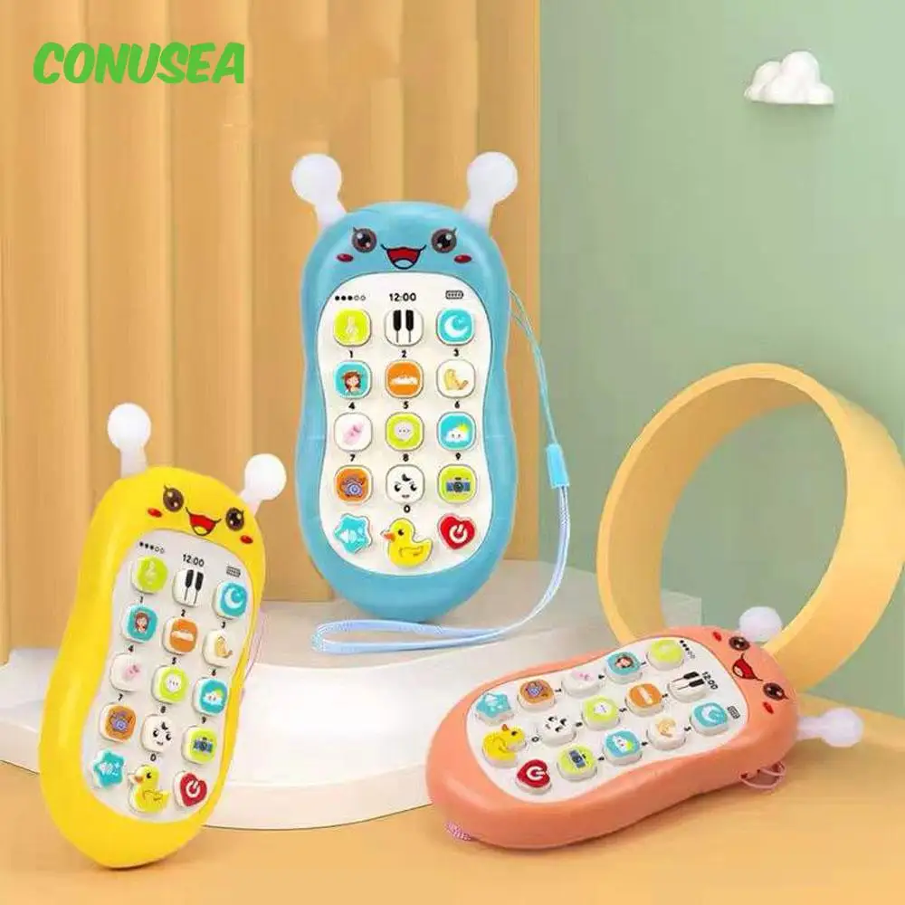 Baby Mobile Phone Infant Early Education Telephone Learning Machine Cartoon Cute Bite Intellectual Phones Children 0-3 Years Old