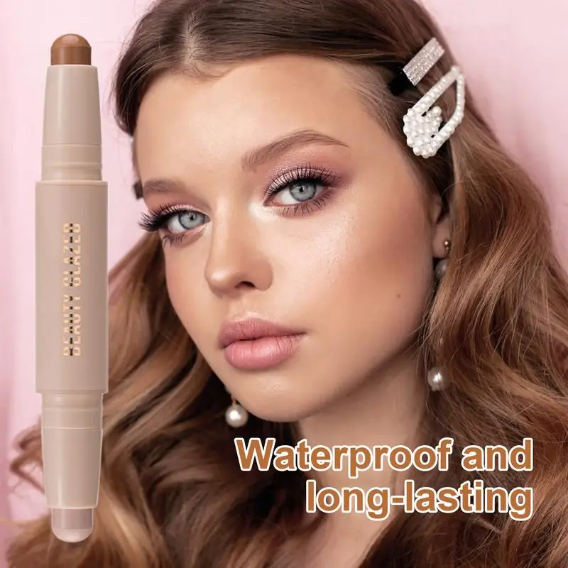 Crema Contour Stick Blendable Creamy Bronzer Waterproof Face Concealer Pen Bronzer Stick Face Makeup Stick per ragazze donne