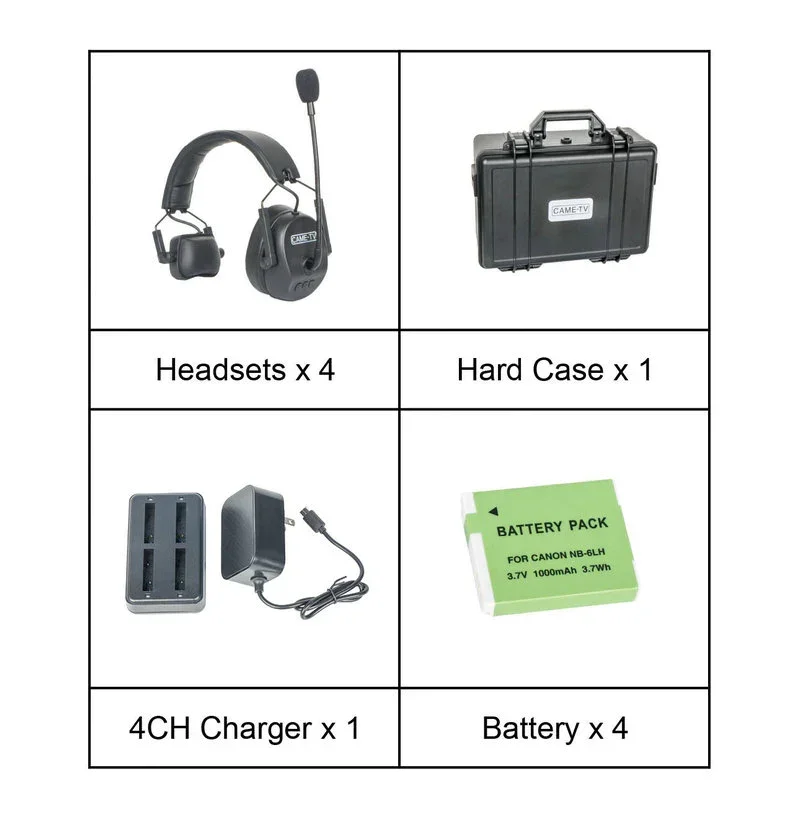 Hands-free Communication Professional Wireless Intercom Headsets for Events and Stage Performances