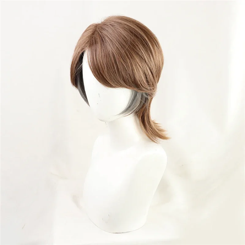 The Final Season Attack on Titan Jean Kirstein Short Layered Brown Mixed Cosplay Wig Heat Resistant Synthetic Hair   Wig Cap