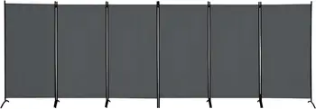 Divisorio a 6 pannelli, divisorio a parete pieghevole con schermo per la Privacy per la separazione della stanza, pareti divisorie indipendenti per il dormitorio dell'home Office