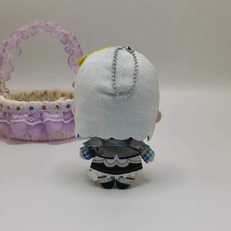 Novo bonito hololive amigos para ir amane kanata mascote de pelúcia chaveiro saco pingente ornamental 10cm boneca presentes