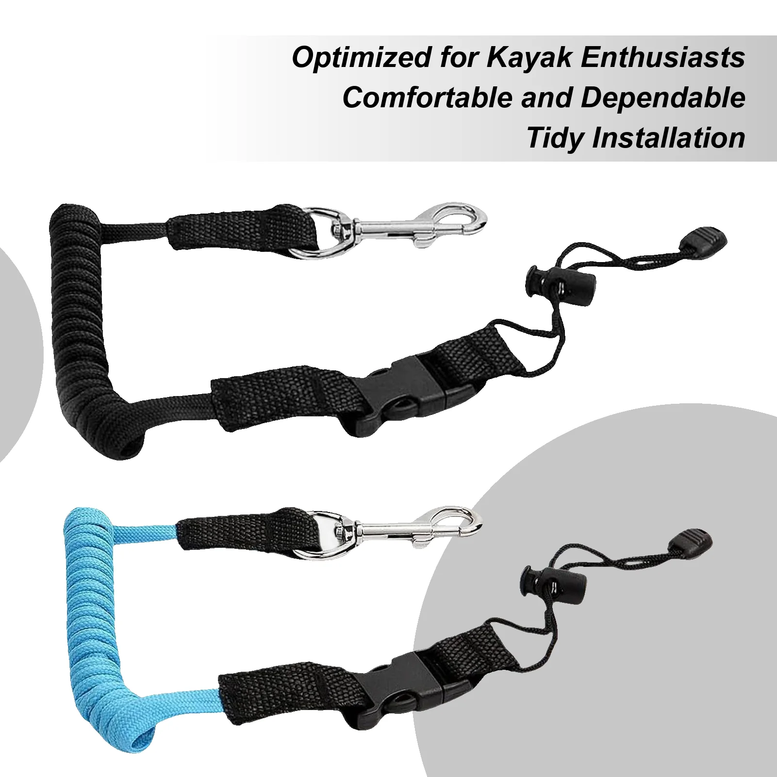 

Ремень для весла для каяка, растягивающийся ремень для весла для каяка, высокопрочное безопасное спортивное оборудование для пресноводной и морской рыбалки