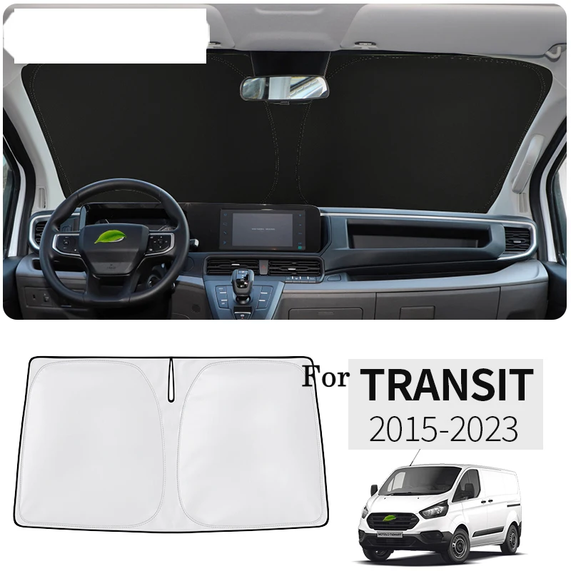 For Ford Transit 2015-2023 Front Window Sun Shade Car Styling Nano-Insulat Windshield Sunshade Visor Auto Interior Accessories