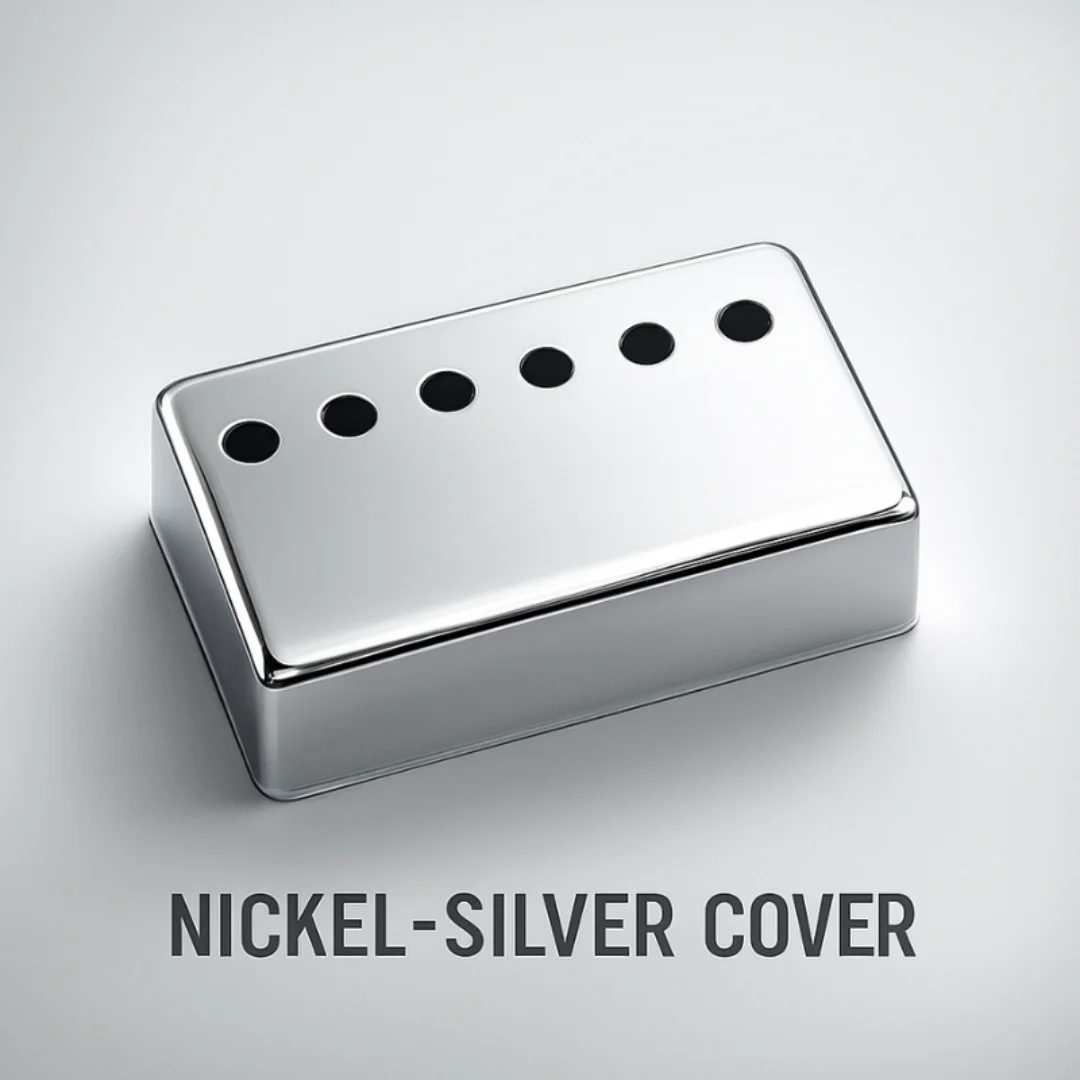 Nickel Silver Alloy Humbucker Pickup (49.2mm/50mm/52mm Pole Spacing)Cover for LP Guitar Bridge and Neck Pickups Frame view 3