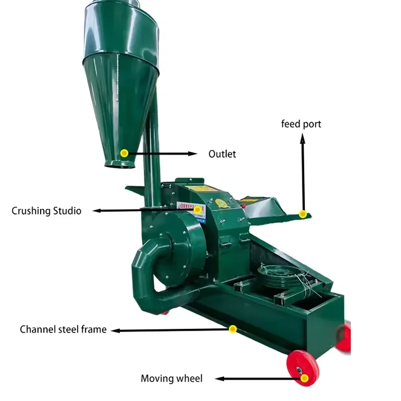 

Hot Sale 9FC Electric Machinery Hot Sale Petrol Engine Rice Bean Corn Maize Mill Grinder/ Maize Grain Grinding Machine