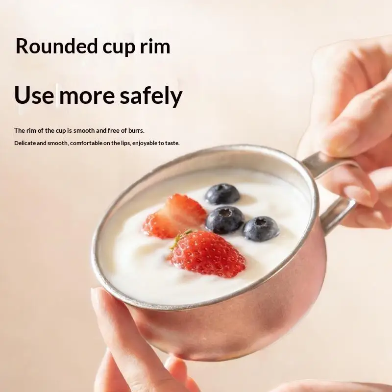 Pure Titanium Portable Coffee Cup 80ml 220ml Eco Friendly Lightweight Tea Water Mug for Home Camping Hiking Travel