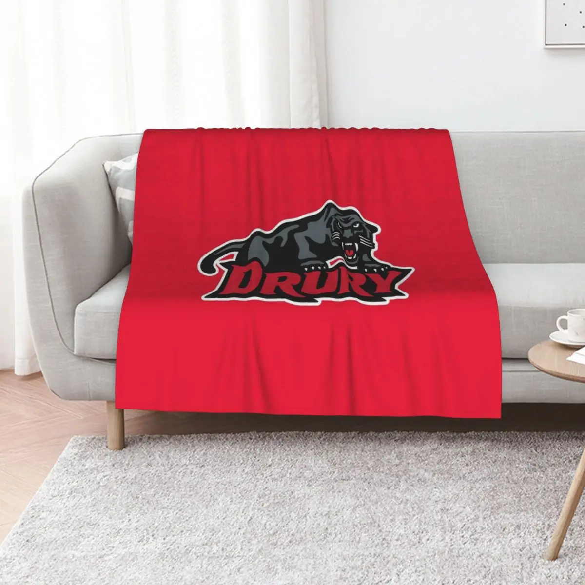 The Drury Athletics Throw Blanket Vintage blankets and throws Summer Beddings Flannel Fabric Furry Soft Plaid Blankets