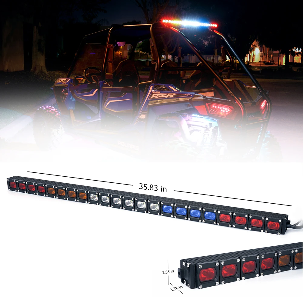 UTV/ATV LED part offroad rear chase strobe light bar with brake turn and reverse signal fit for canam polaris yamaha speedutv