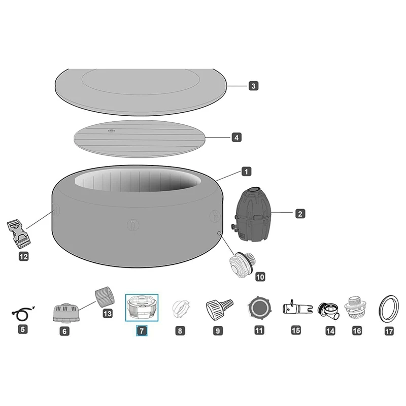 NEW-P05345 P03821 Chemical Pool Chlorine Dispenser Replacement Chlorine Dispenser Swimming Pool Accessories