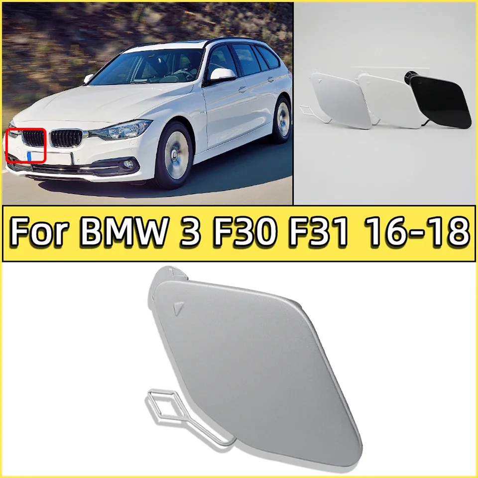 

Auto Front Bumper Towing Hook Eye Cover Cap For BMW 320 325 328 330 330 F30 F31 LCI 2016 2017 2018 Painted Hauling Trailer Lid