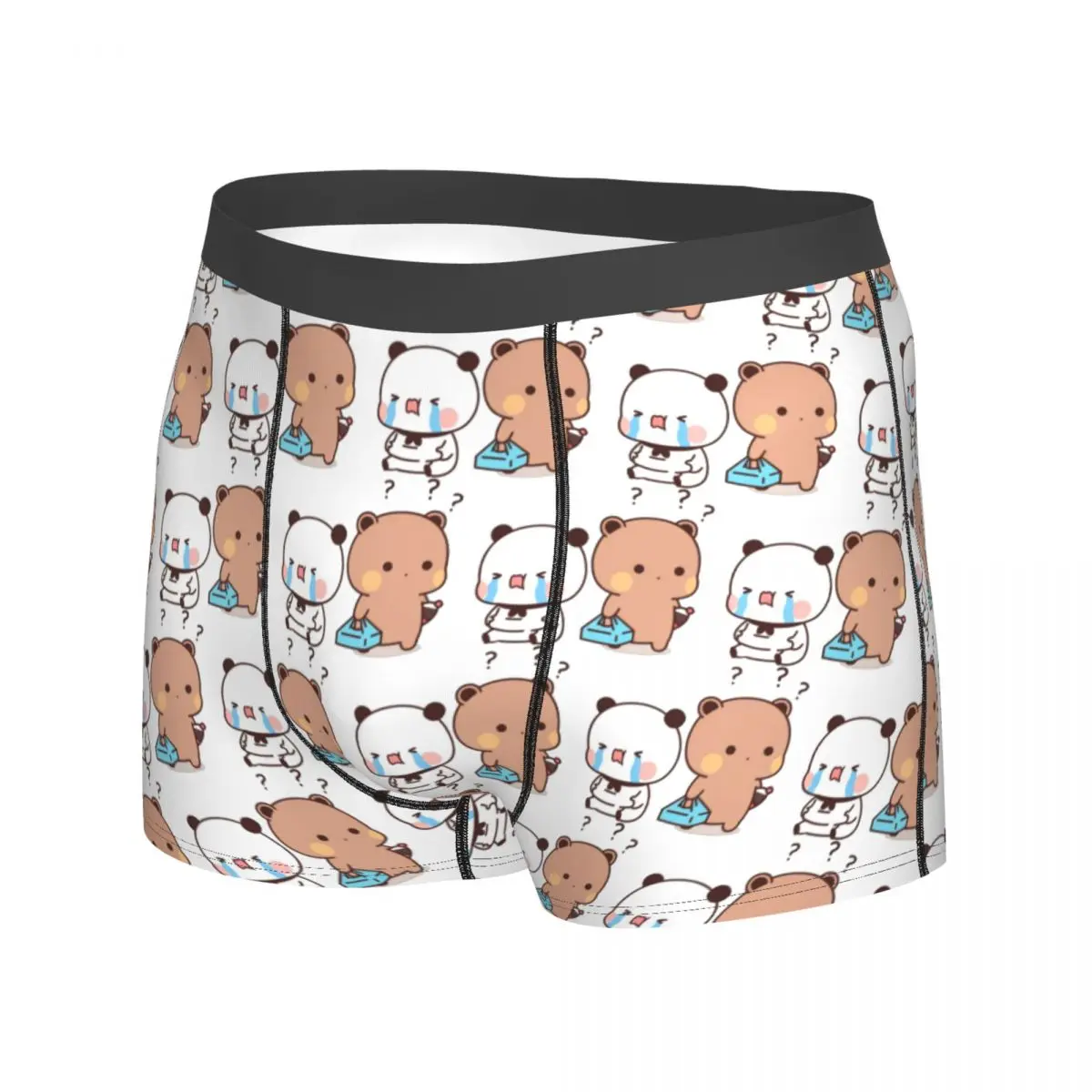 

Плачущий Бубу, панда, ощущение голодных боксеров, короткое нижнее белье, Лидер продаж, мужские дышащие шорты-боксеры с принтом, трусы большого размера