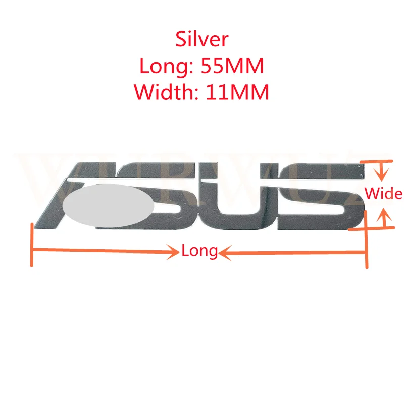 

New Applicable ASUS Logo ASUS Logo Metal Sticker Notebook Sticker Length 55MM Wide 11MM