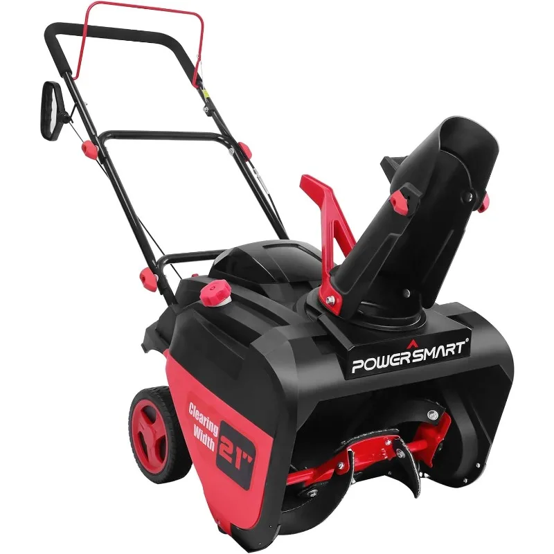

PowerSmart Snow Blower Gas Powered 21-Inch Single-Stage 212cc Engine with Recoil Start, Compact Lightweight Design