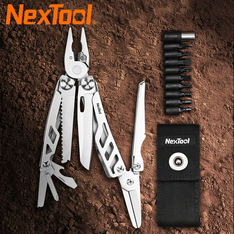 

2024 New NexTool Flagship Max 14 In 1 EDC Multi Tool Pliers Folding Multitool Large Scissors Outdoor Camping Equipment