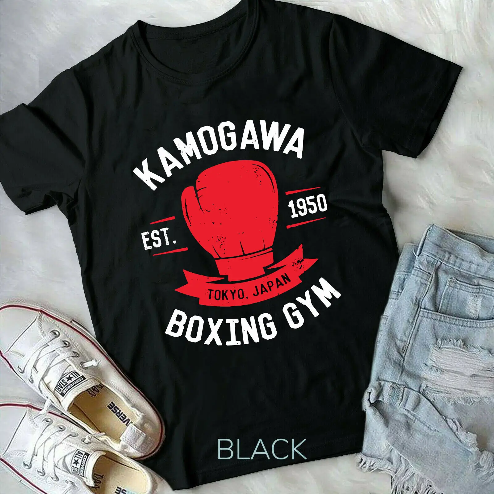 

Hajime No Ippo shirt,Kamogawa Boxing Gym Crew,Ippo Makunouchi Kbg new shirt