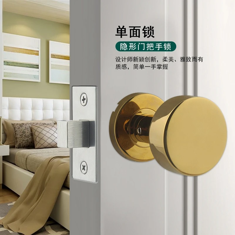 

Дверной замок, дверная ручка, двухсторонняя нержавеющая сталь 304, домашний дверной замок для спальни, противоугонная безопасность