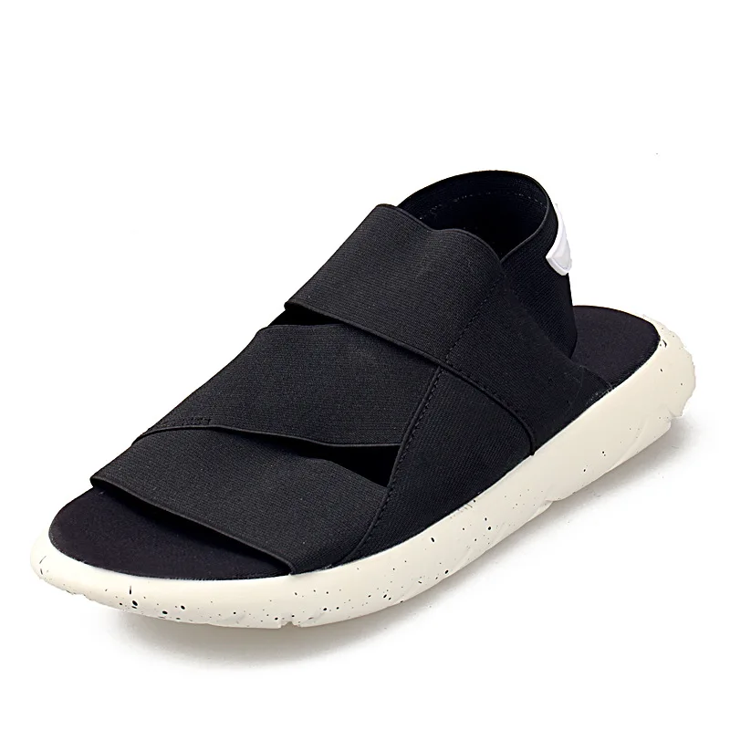 Casual Beach Sandals Wish Couple Style Breathable Fashionable Roman Slippers Trendy Slip-On PU Bottom Mesh Lined Slip-On Shoes