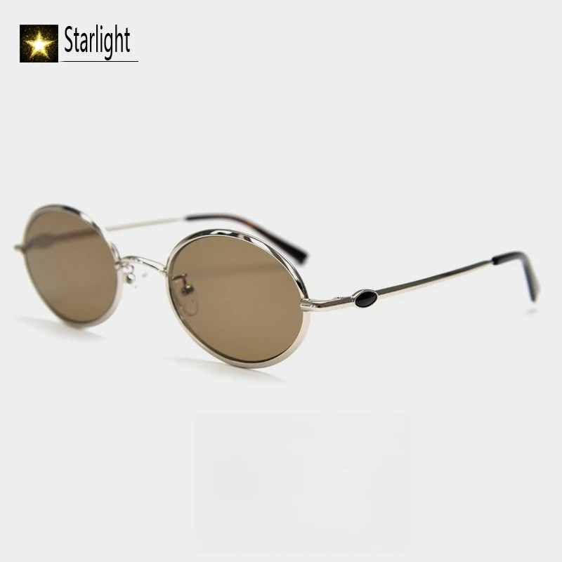 

Металлические солнцезащитные очки с большим линзами, золотистые, круглые, модные, UV400, для вождения, унисекс, популярные, для путешествий, 149 мм