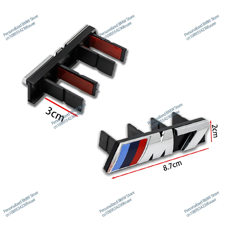 3D Car Front Grille Badge Logo Sticker For BMW M1 M2 M3 M4 M5 M6 M7 E84 E83 F39 F10 F30 G11 G07 G86 G80 G60 E60 E46 Car Styling