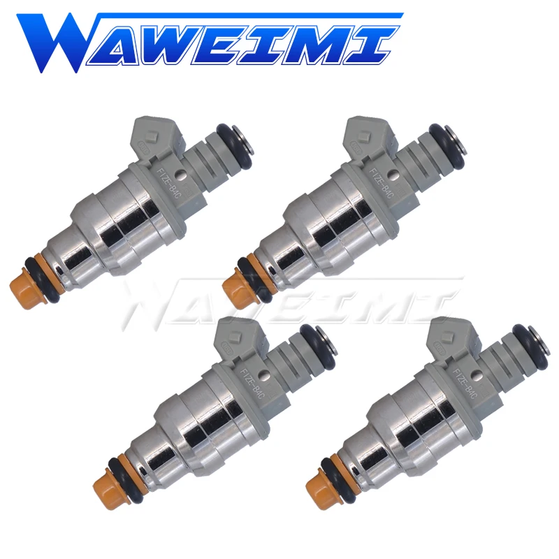 WAWEIMI OEM FTZE-B4C  Fuel Injector 4 PCS Set High Quality for Ford E‑Series Econoline 1993-1996 E‑150 E‑250 E‑350 4.9L I6