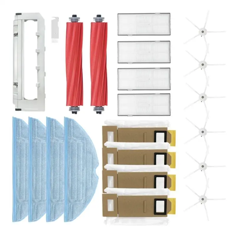 A53Q-Kit For Roborock S7 S7 Plus T7S T7S Plus Robot Vacuum Cleaner With Main Side Brush Dust Bag Hepa Filter