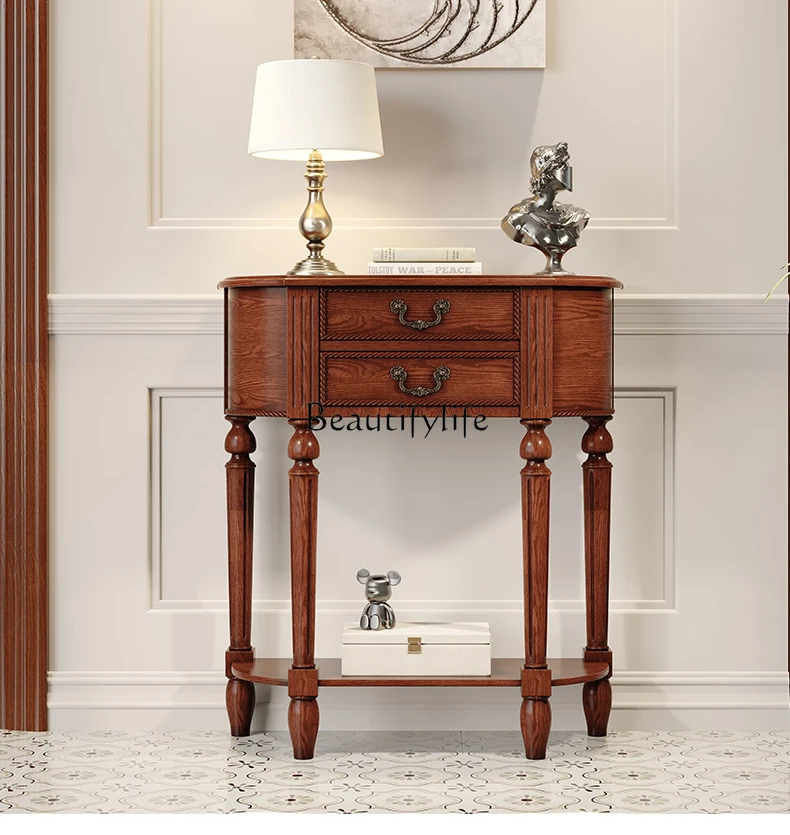 

Полукруглая деревянная стена в американском стиле для прихожей, Европейский стиль, шкаф для хранения перегородки для прихожей