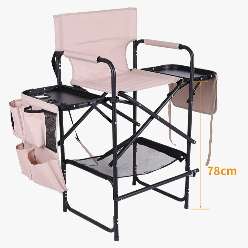 Foldable Director Chair Outdoors Makeup Chairs Multifunctional Portable Barber Chair Simple Comfortable Film Crew Shot Chairs