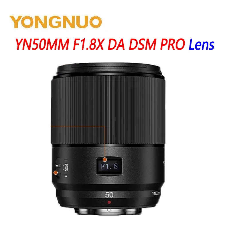 

Yongnuo YN50MM F1.8X DA DSM PRO Camera Lens APS-C Fixed Focus AF/MF Lens For Fujifilm Fuji X X-T4 X-T5 X-T20 X-T30 X-H2S X-Pro3