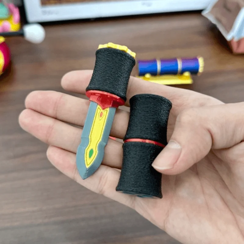 3D Printed Bamboo  Ancient Style Fidget Toy, Built-in Magnetic Absorbing Creative Stress Relief EDC Toy