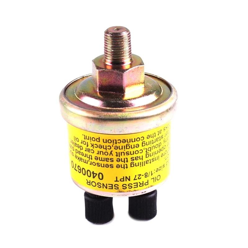 Sensor de pressão de óleo universal para carro, 1/8 npt, motor de substituição, design de extremidade dupla, para medidor de reposição, acessórios automotivos