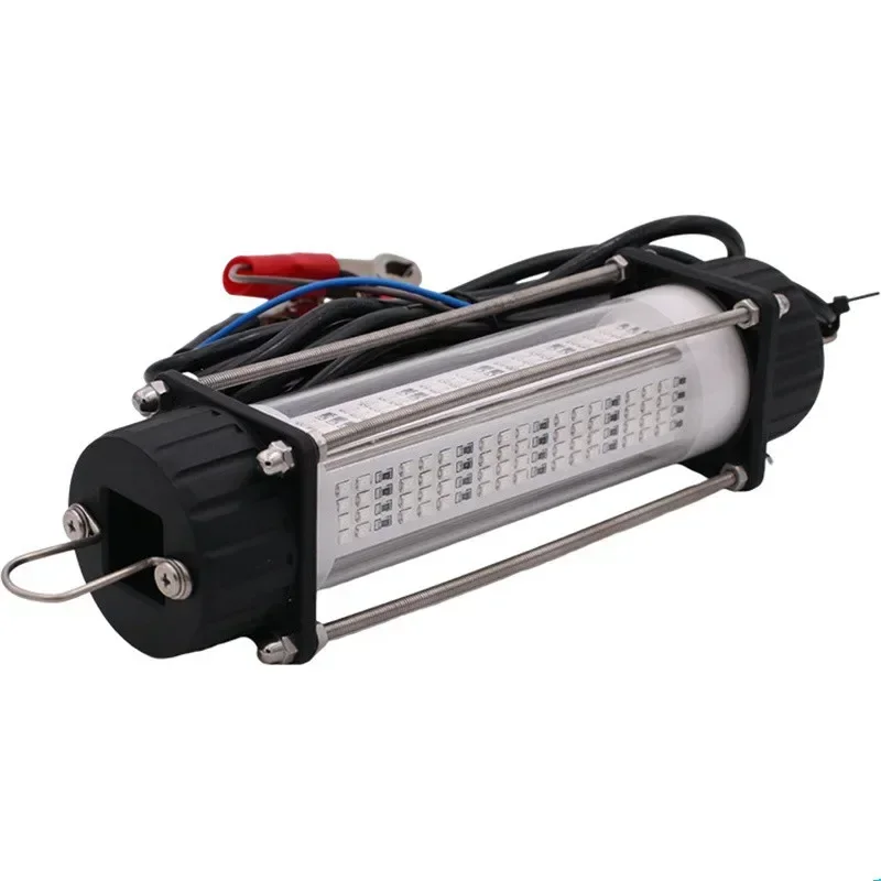 DC12V 120W LED Bait Submersible Fishing Waterproof High-Power Fish Underwater White Lure Light Night Fishing Finder