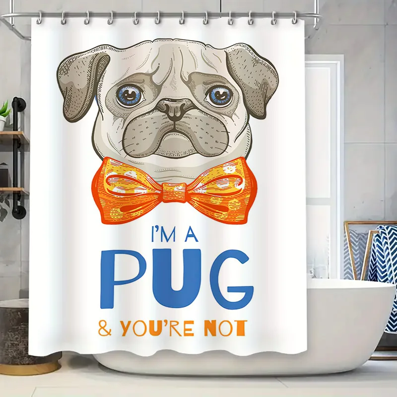 

Яркая занавеска для душа с цветочным принтом и бабочкой, ткань с принтом, водонепроницаемый декор для ванны с крючками, доступны различные размеры для ванной комнаты