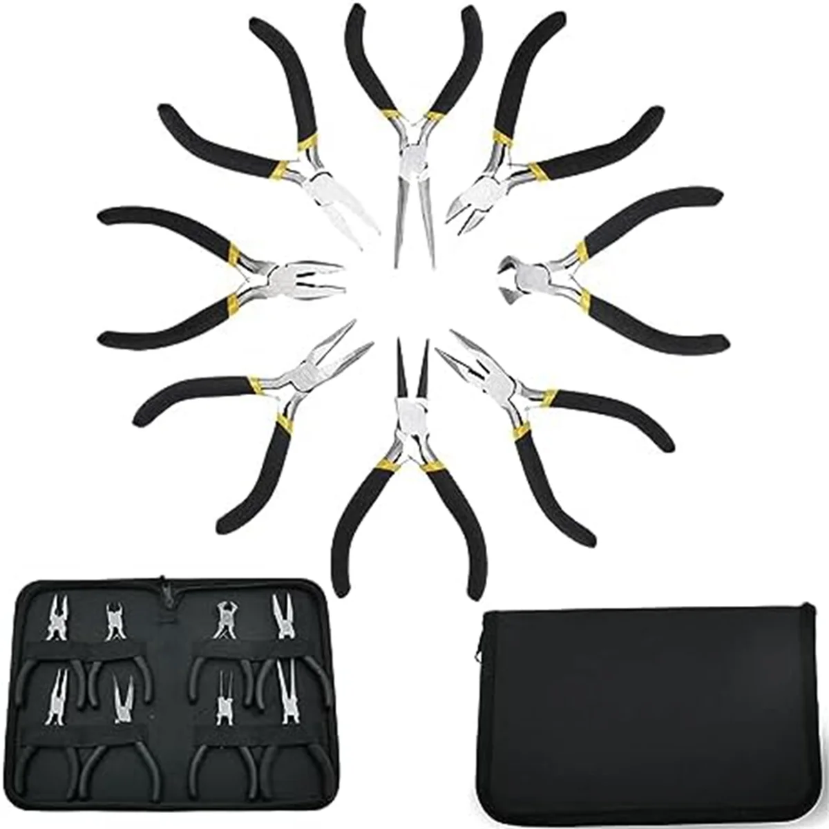 

AOAO-Jewelry Pliers,Jewelry Making Tools,Needle Nose Pliers,Wire Cutters,Diagonal Pliers for Jewelry DIY Handmade Bead Repair