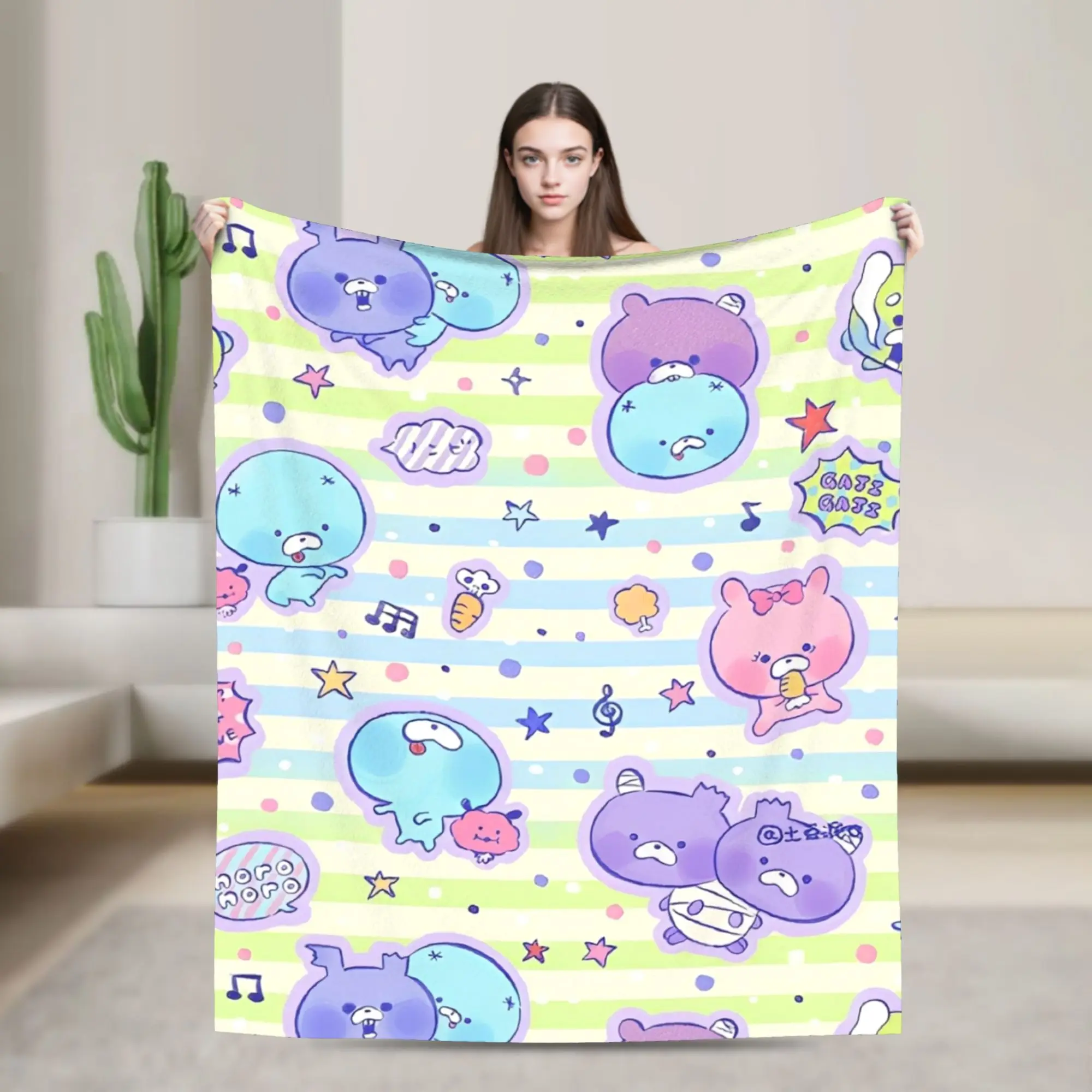 

Tamagotchis Digital Pet Blanket Warm Soft Graphic Plush Throw Blanket For Outdoor Travel Office Flannel Bedspread Bed Cover
