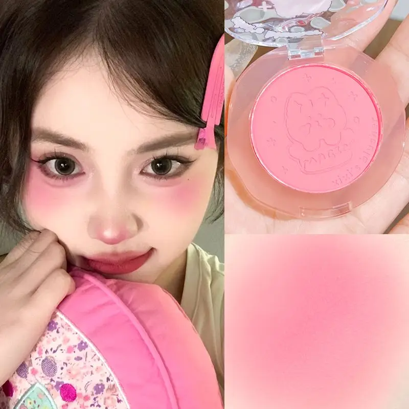 XIXI Palette di fard monocolore di lunga durata facile da colorare guance Swell Natural Peach Blush Eyeshadow Maquillage Rose