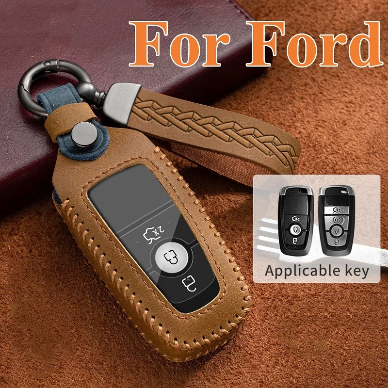 

Car Remote Key Case Cover Shell Fob For Ford Edge Fusion Mustang Explorer F150 F250 F350 Ecosport Protector Holder Keyless