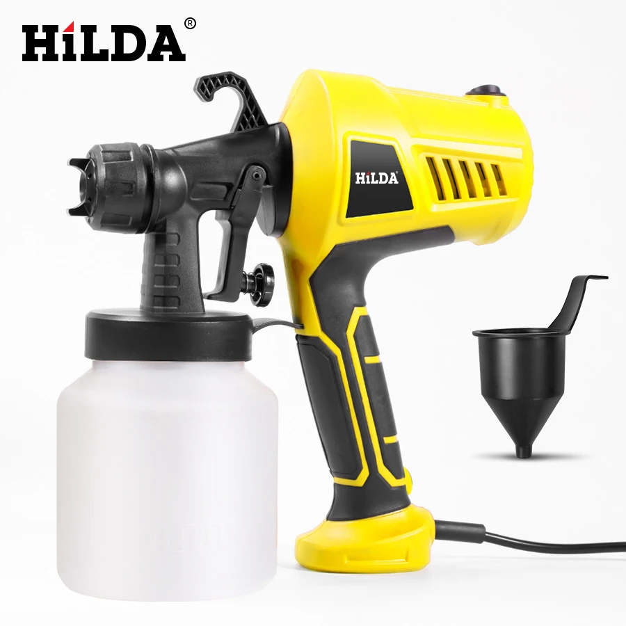 HILDA 800ML Electric Spray Gun Paint Sprayer Power Tools Flow Control Easily  Household Paint Sprayer