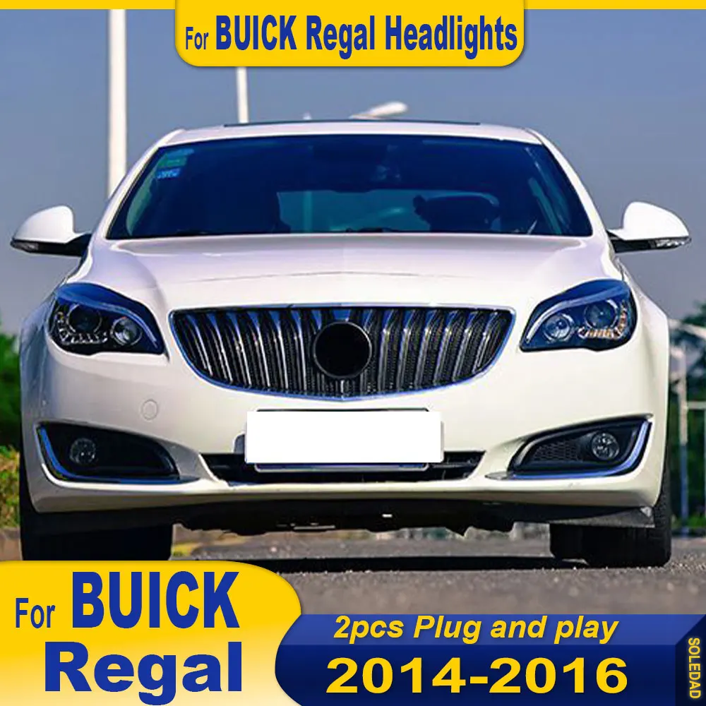 

Car Styling headlights for Buick Regal Head Light 2014-2017 Opel Insignia Headlamp DRL Turn Signal Low High Beam Projector Lens
