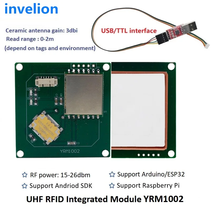 POE TCP/IP Small Uhf Rfid Module EPC Class 1 Gen2 ISO18000-6c Embedded System RFID Reader UHF Module With Free SDK Demo