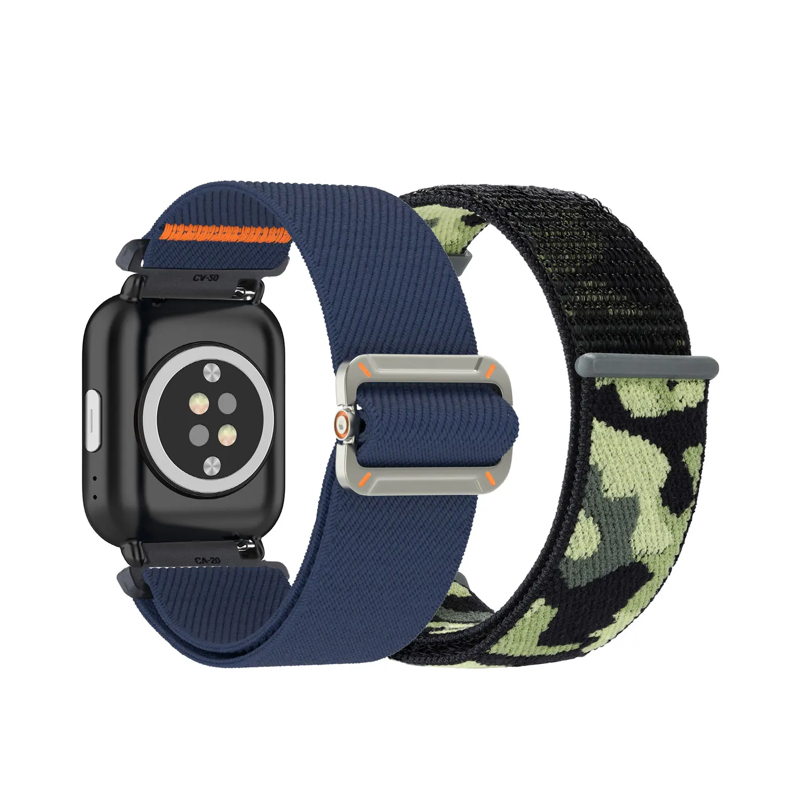 

2pcs Nylon Bands for Amazfit GTR 42mm/GTR Mini/Active/Active 2/Neo Band, Elastic Nylon Sports Strap